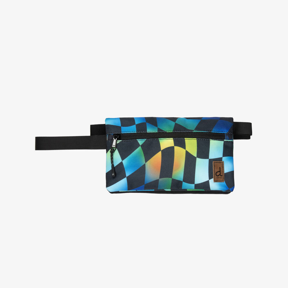 Deux par Deux-Boys Multicolour Check Print Pencil Case (23cm) | Childrensalon