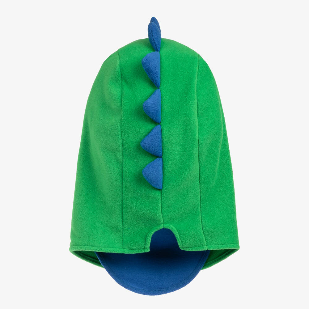 Deux par Deux-Boys Oversized Green Dino Balaclava for Ski Helmets | Childrensalon