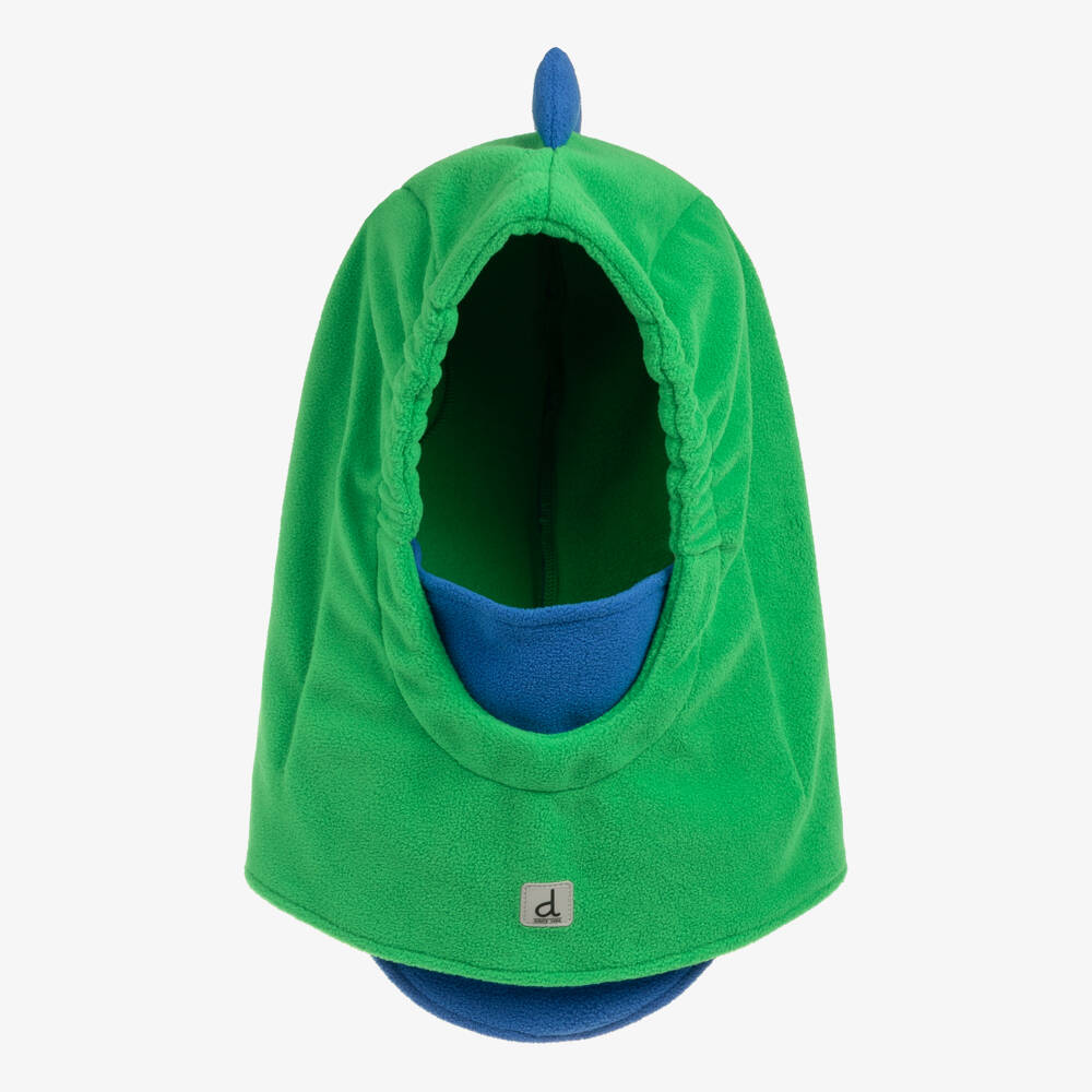 Deux par Deux-Boys Oversized Green Dino Balaclava for Ski Helmets | Childrensalon