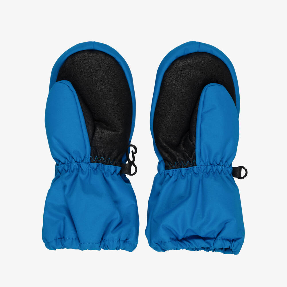 Deux par Deux-Boys Technical Blue Ski Mittens | Childrensalon