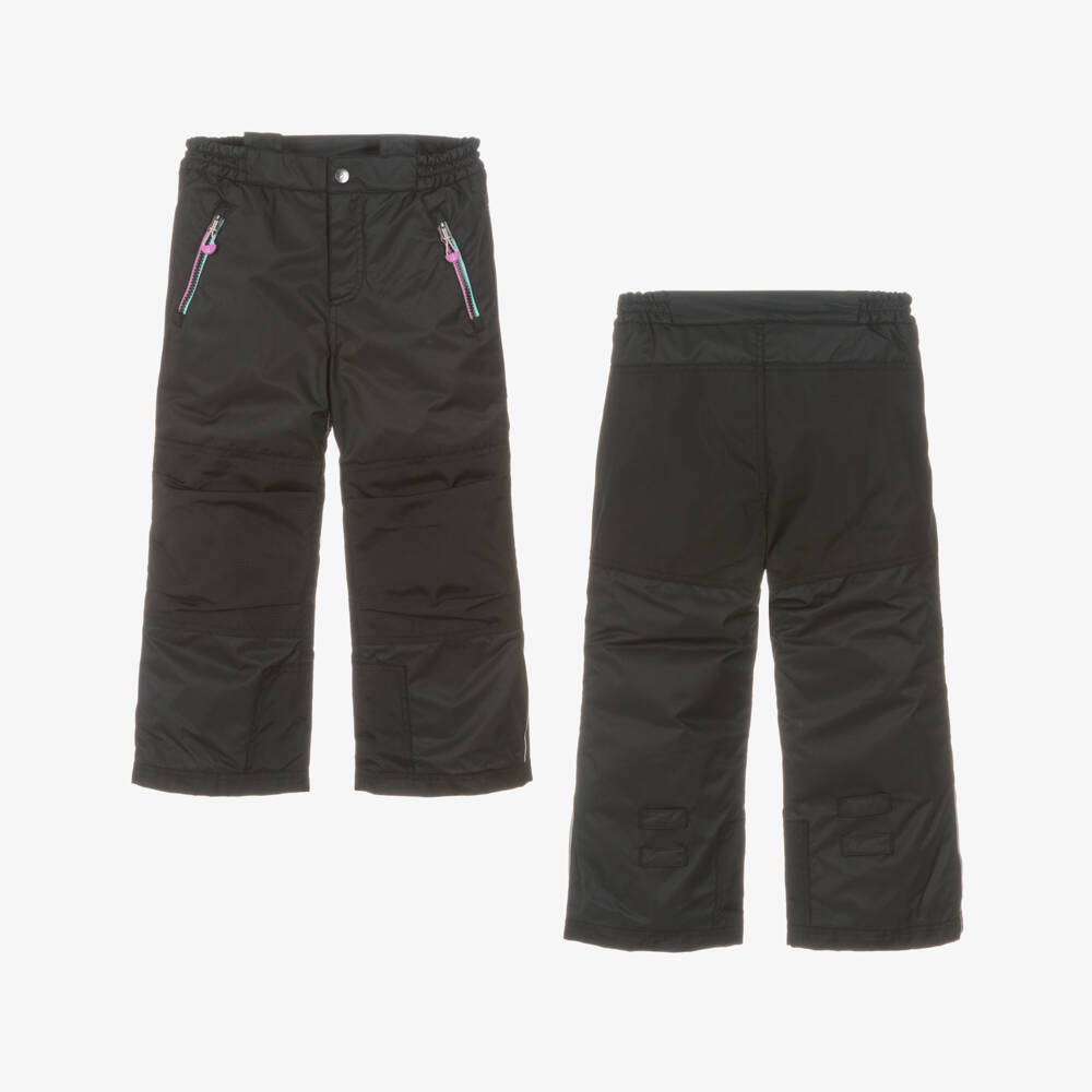 Deux par Deux-Girls Black & Blue Abstract Heart Print Snowsuit | Childrensalon