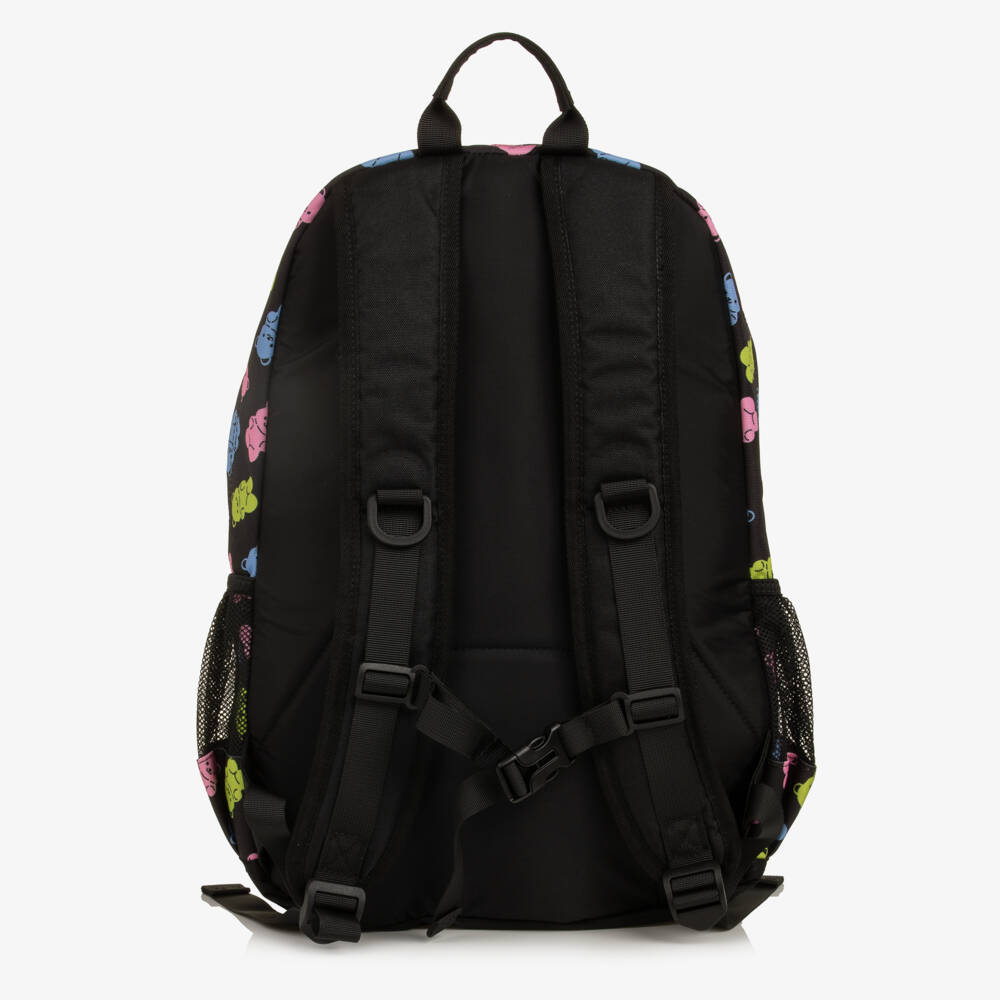 Deux par Deux-Girls Black Gummy Bear Print Backpack (46cm) | Childrensalon