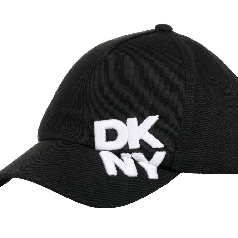 DKNY-قبعة قطن لون أسود  | Childrensalon