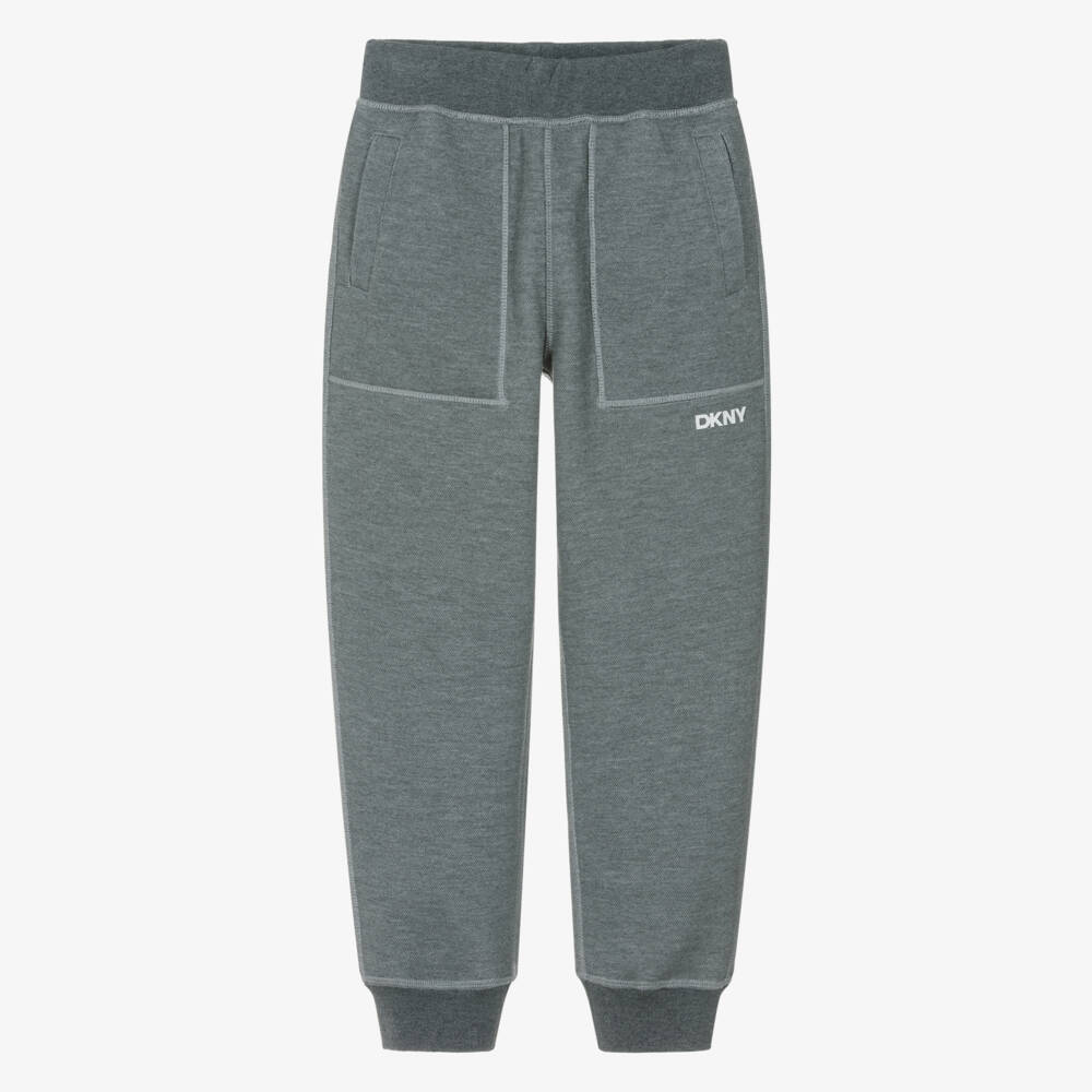 DKNY-Boys Grey Reversible Joggers | Childrensalon