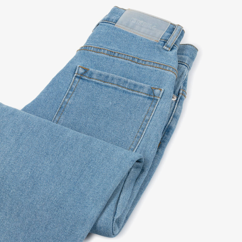 DKNY-Boys Mid-Blue Denim Relaxed-Fit Jeans | Childrensalon