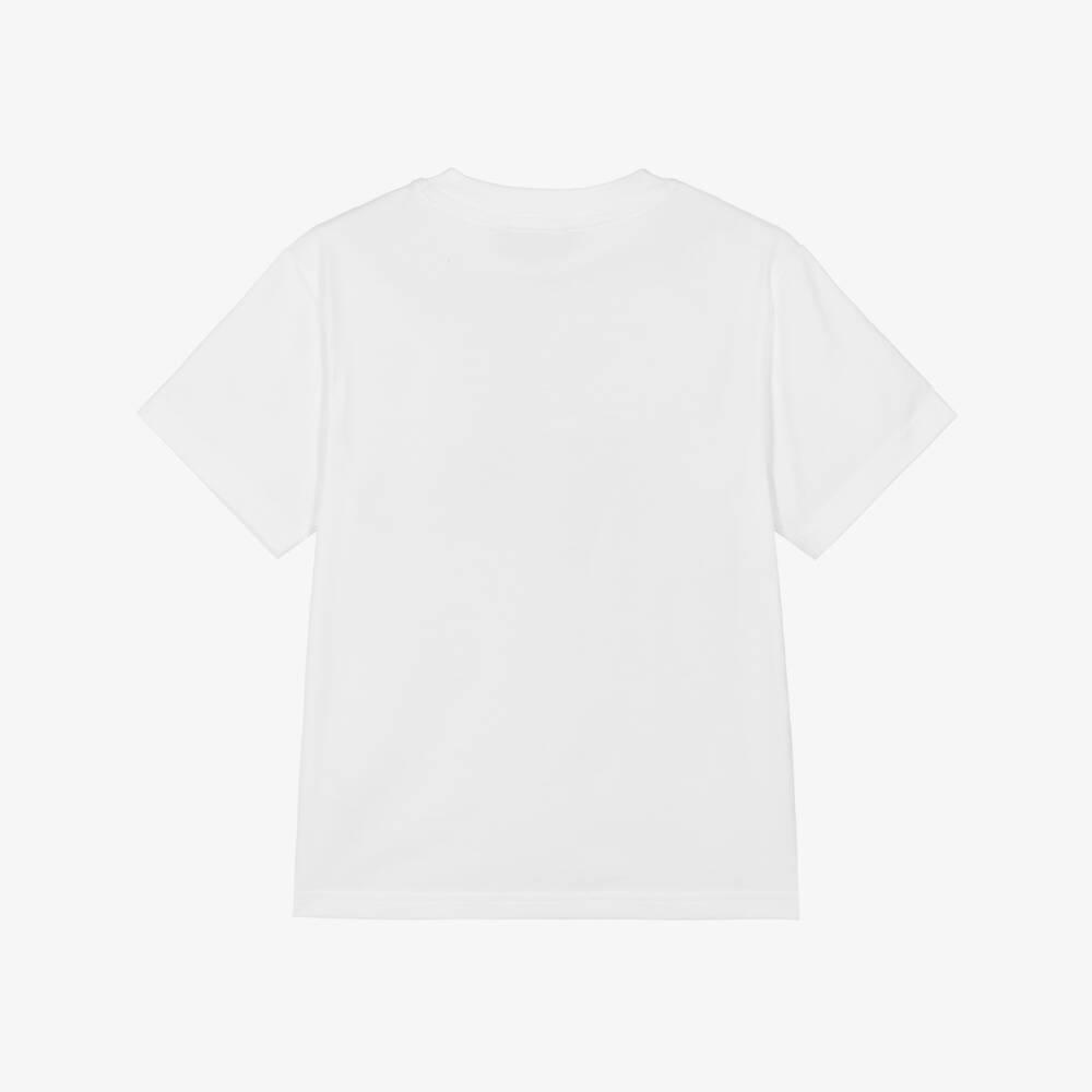 DKNY-Boys White Cotton Subway Line Graphic T-Shirt | Childrensalon