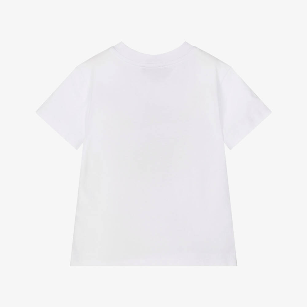 DKNY-Boys White T-Shirt with NYC Print | Childrensalon