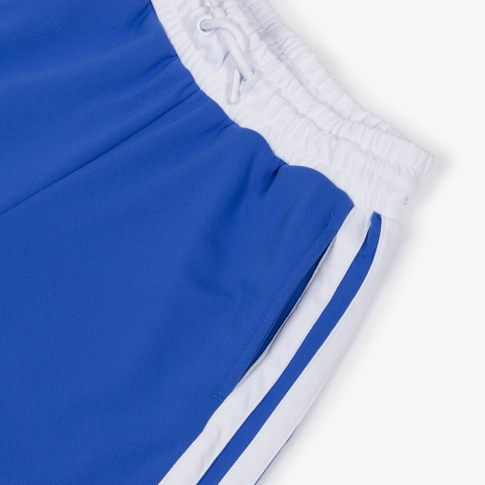 DKNY-Bright Blue Sporty Shorts with White Trims & Logo Print | Childrensalon
