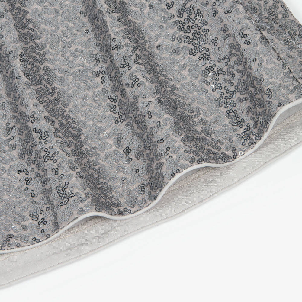 DKNY-فستان تول وترتر لون رمادي وفضي | Childrensalon