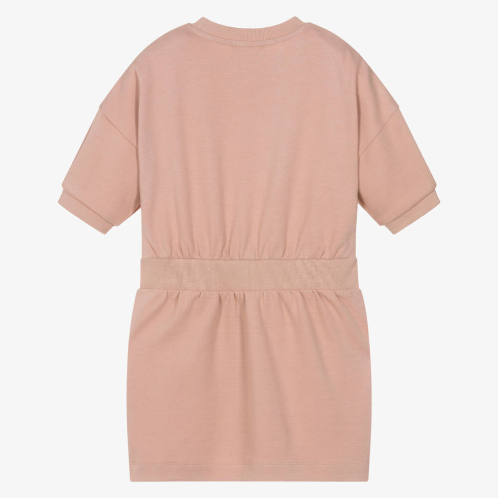 DKNY-Girls Pink Cotton Jersey Dress | Childrensalon