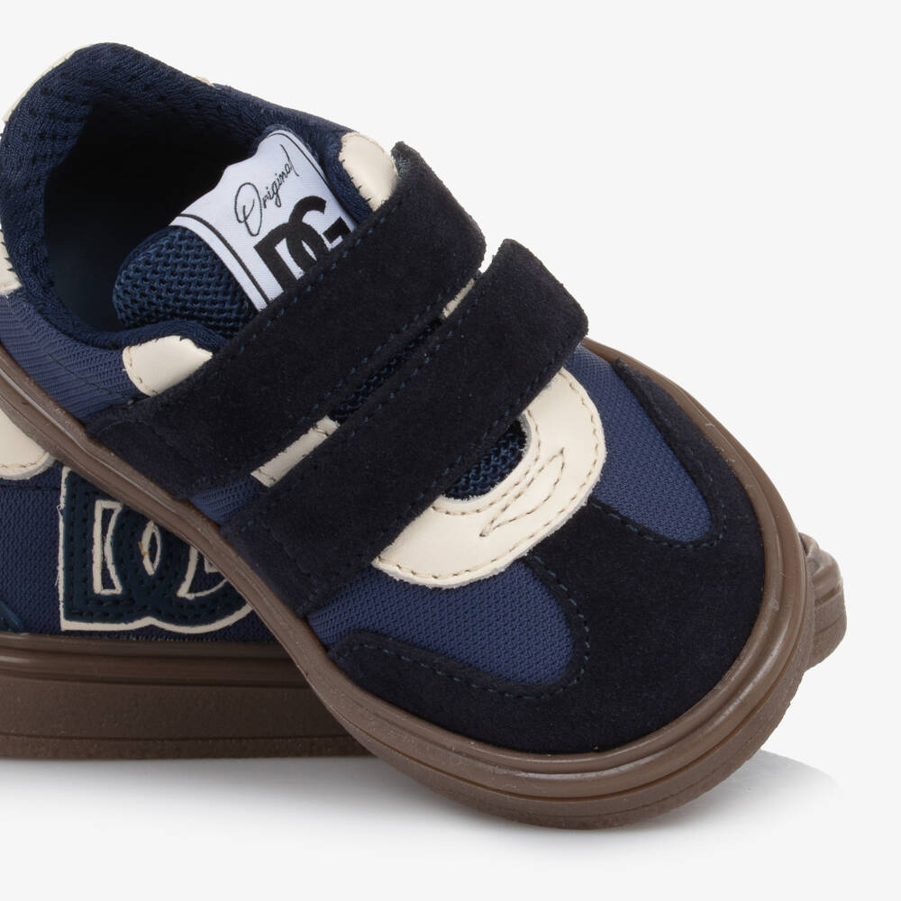 Dolce & Gabbana-Baby Boys Blue DG Original Trainers | Childrensalon