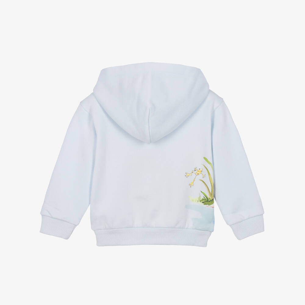 Dolce & Gabbana-Baby Boys Blue Leopard Cub Zip Up Hoodie | Childrensalon