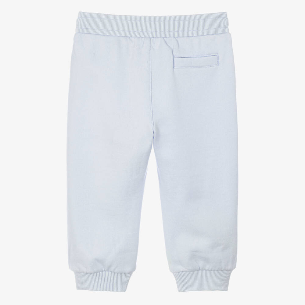 Dolce & Gabbana-Baby Boys Pale Blue Leopard Cub Joggers | Childrensalon