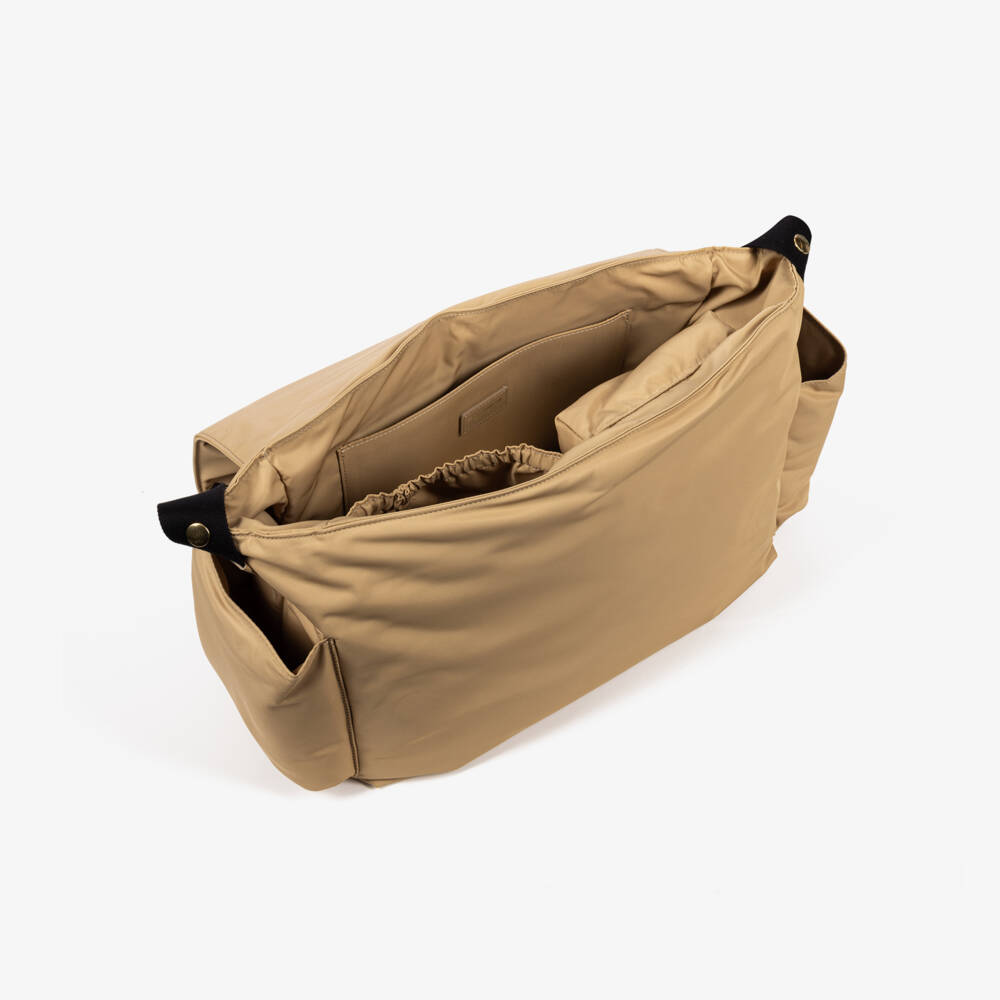 Dolce & Gabbana-Baby Changing Bag Set in Beige Nylon (37cm) | Childrensalon