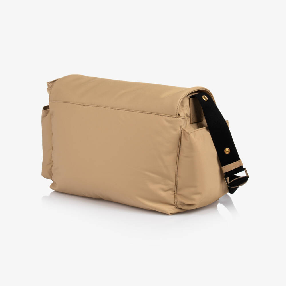 Dolce & Gabbana-Baby Changing Bag Set in Beige Nylon (37cm) | Childrensalon