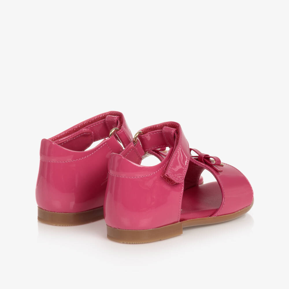 Dolce & Gabbana-Baby Girls Pink Patent Leather Sandals | Childrensalon