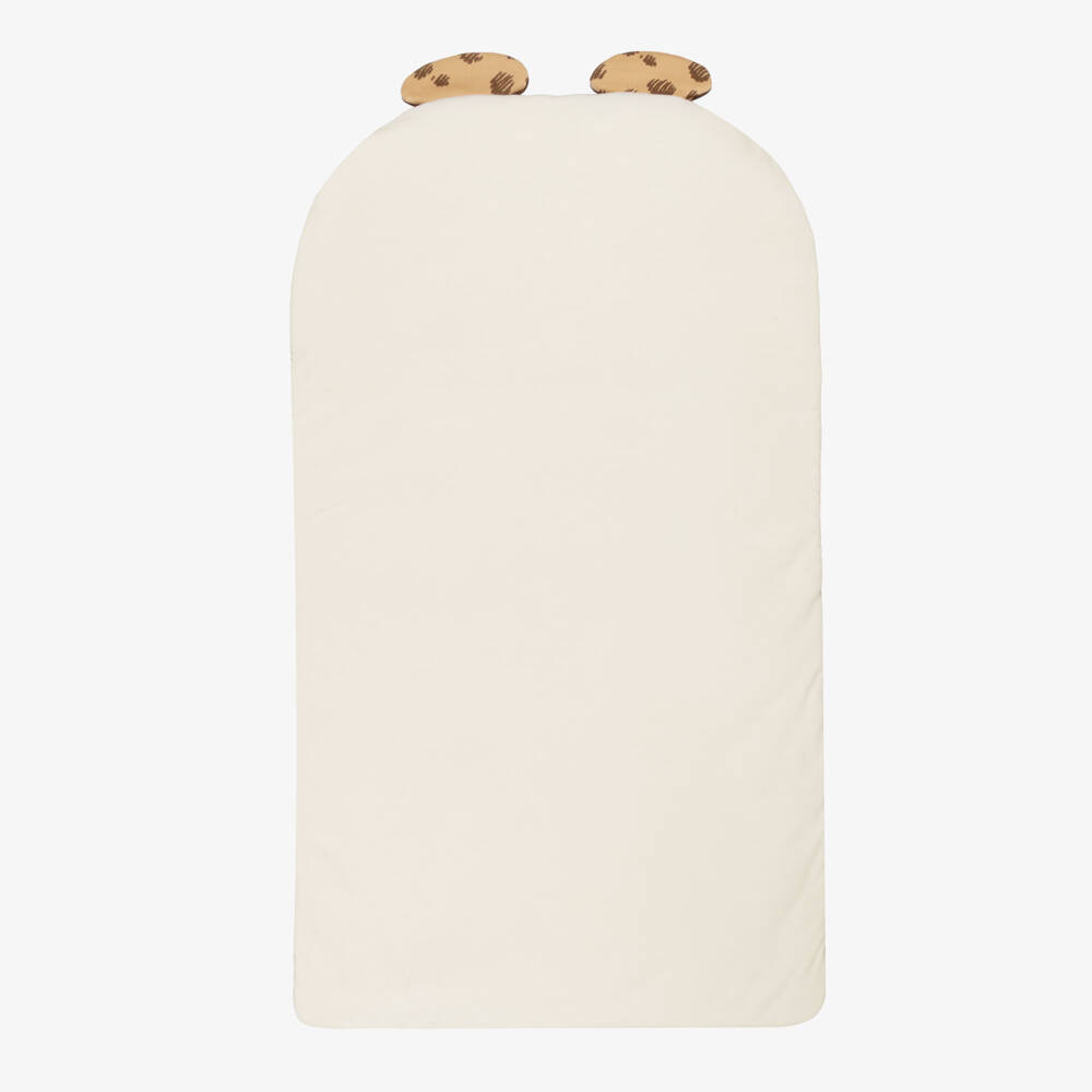 Dolce & Gabbana-Beige Leopard Cub Cotton Jersey Baby Nest (82cm) | Childrensalon