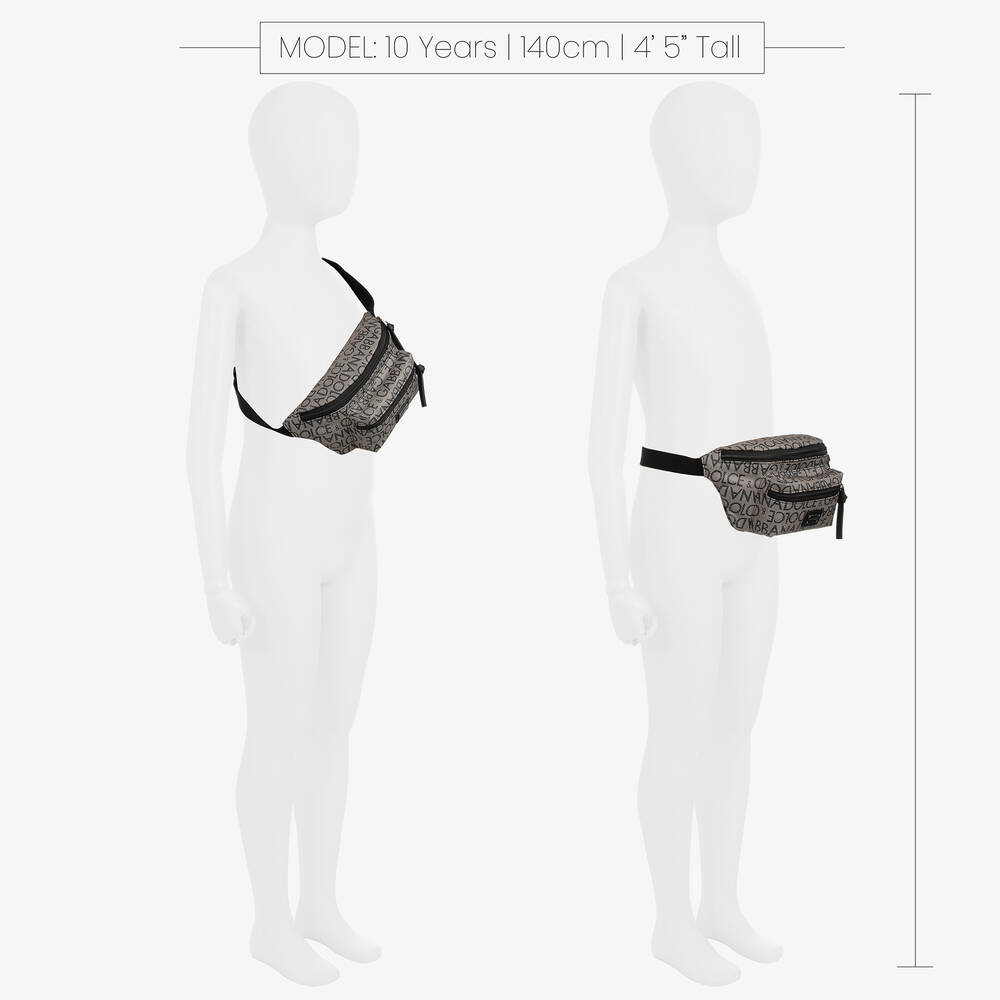 Dolce & Gabbana-Beige Zip-Up Belt Bag (20cm) | Childrensalon