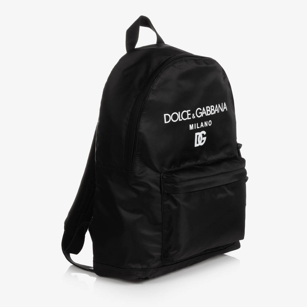 Dolce & Gabbana-Black Backpack (42cm) | Childrensalon