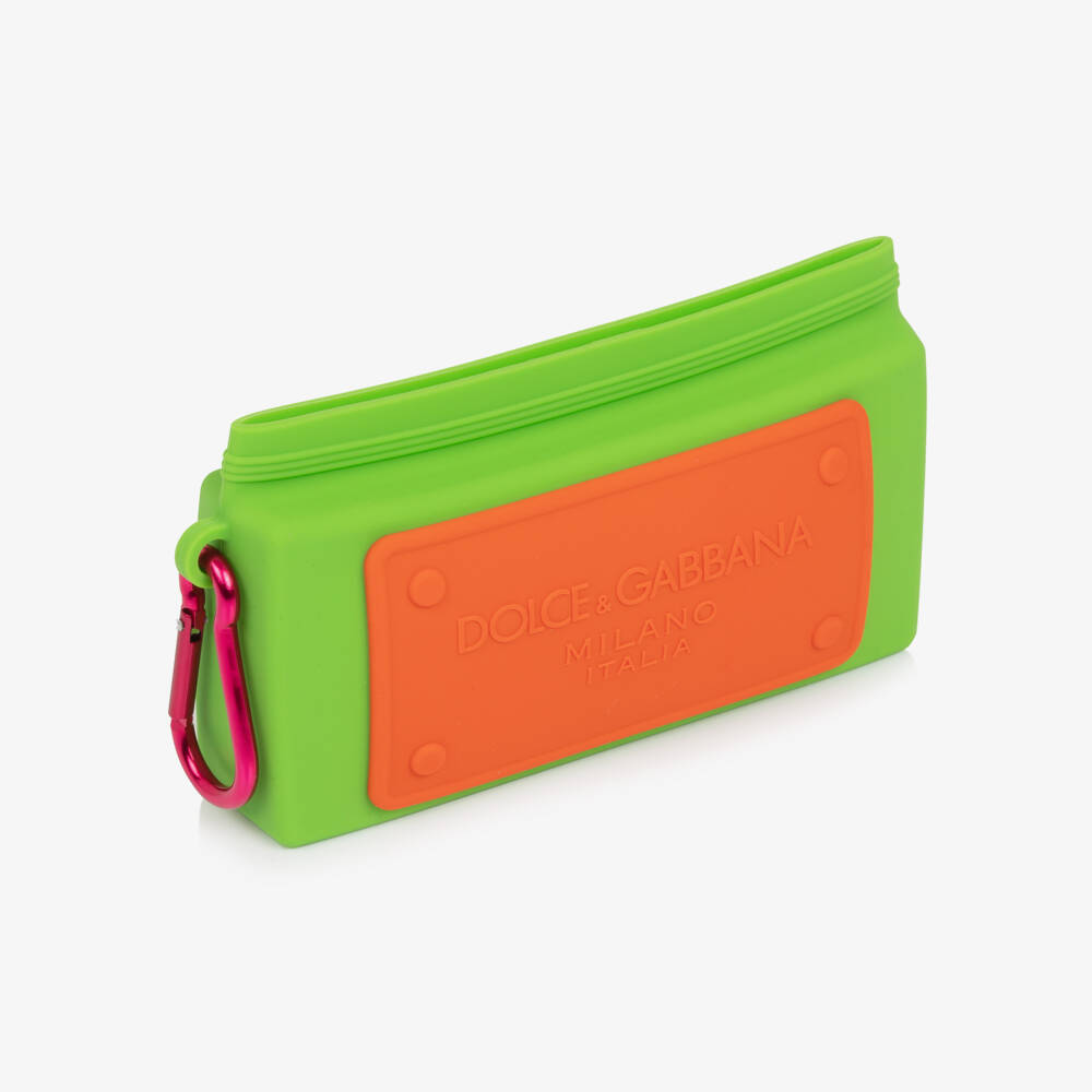 Dolce & Gabbana-Black Square-Framed Sunglasses with Gold DG Logo | Childrensalon