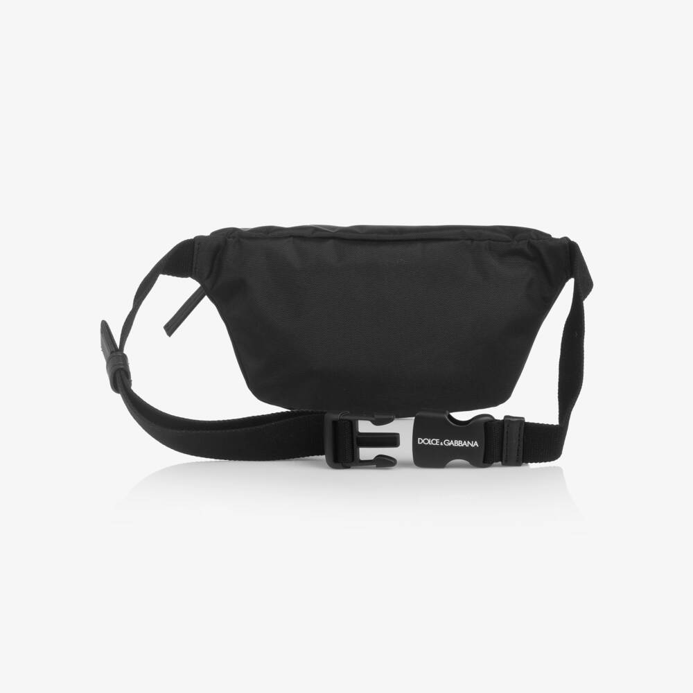 Dolce & Gabbana-Boys Back Canvas DG Logo Belt Bag (22cm) | Childrensalon