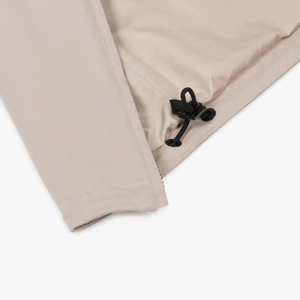 Dolce & Gabbana-Boys Beige Cotton Zip-Up Top | Childrensalon