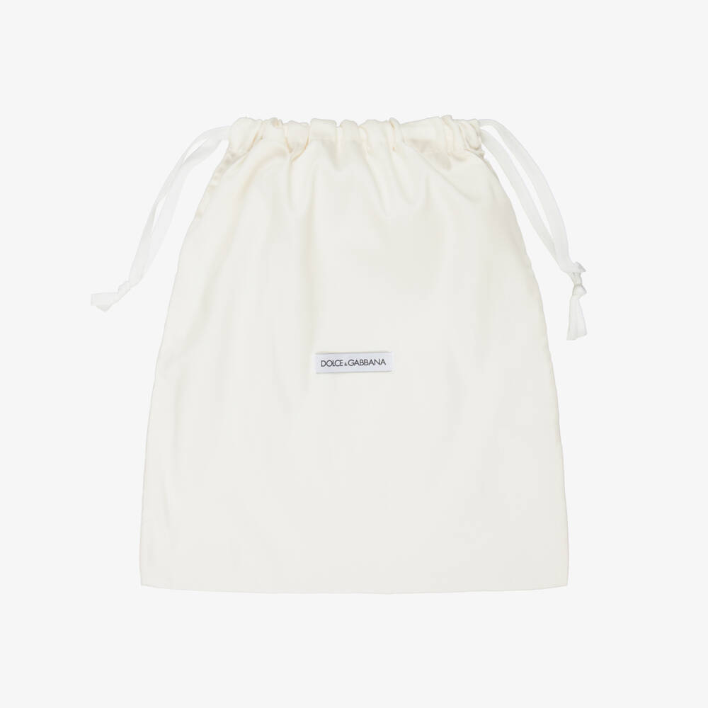 Dolce & Gabbana-Boys Black Canvas Logo Belt with DG Logo Buckle | Childrensalon