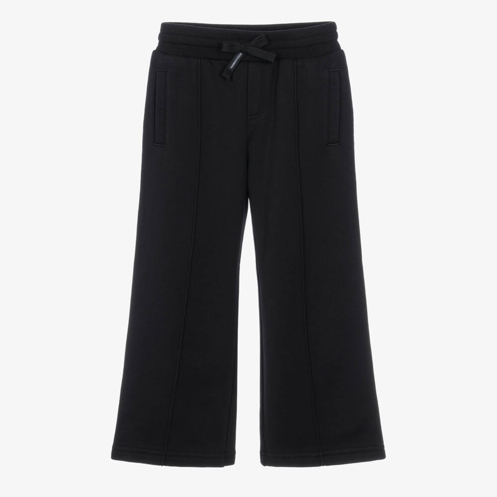 Dolce & Gabbana-Boys Black Cotton Jersey Straight Leg Joggers | Childrensalon