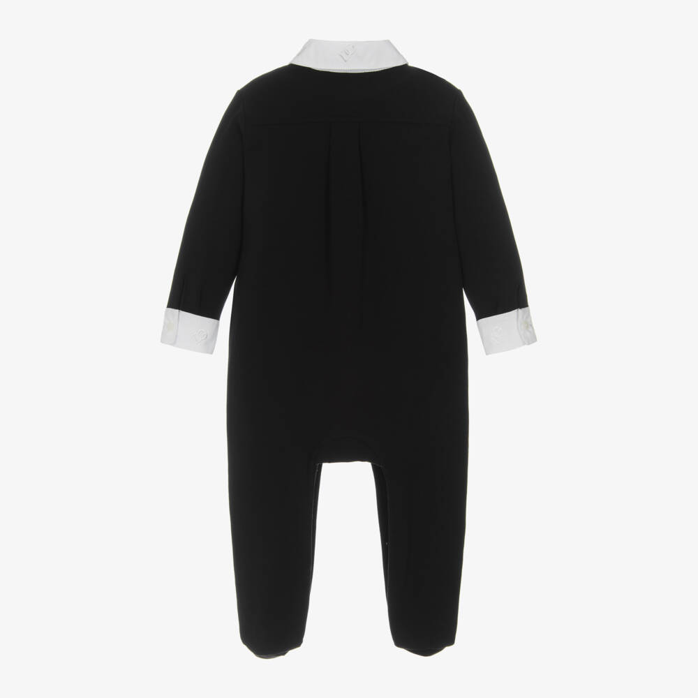 Dolce & Gabbana-بيبي غرو بتصميم توكسيدو قطن لون أسود للمواليد | Childrensalon