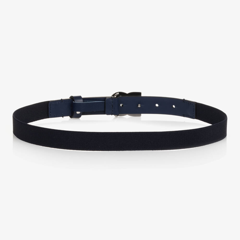 Dolce & Gabbana-حزام لون أسود وكحلي للأولاد | Childrensalon