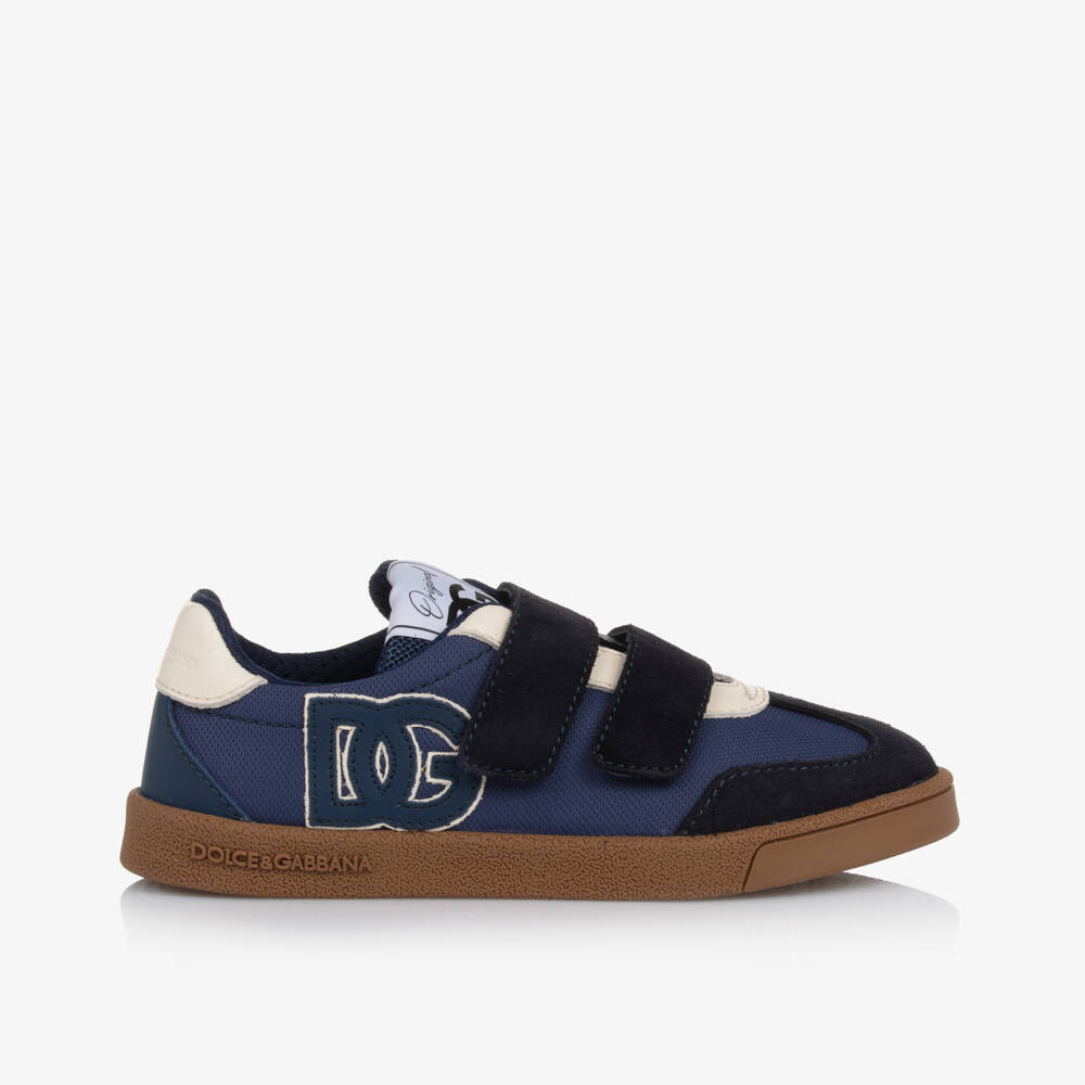 Dolce & Gabbana-Boys Blue DG Original Trainers | Childrensalon