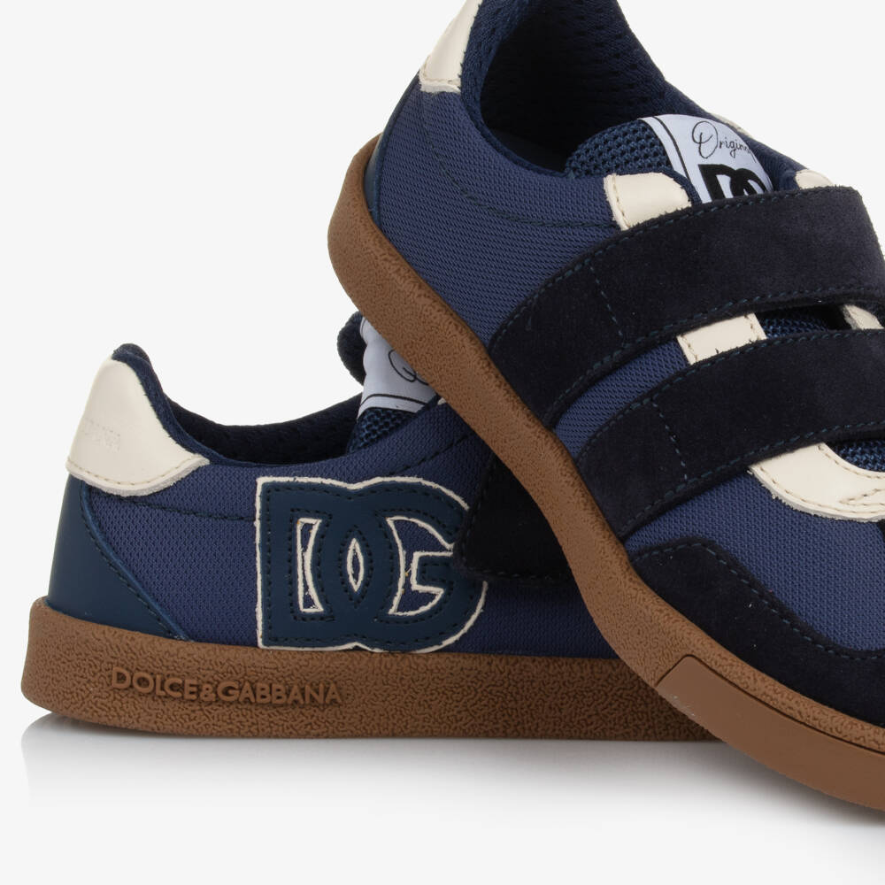 Dolce & Gabbana-Boys Blue DG Original Trainers | Childrensalon