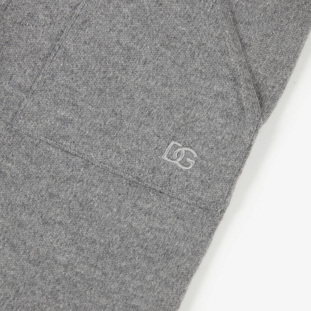 Dolce & Gabbana-Boys Grey Wool & Cashmere Joggers | Childrensalon