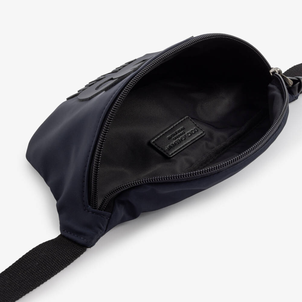 Dolce & Gabbana-Boys Navy Blue DG Logo Belt Bag (23cm) | Childrensalon