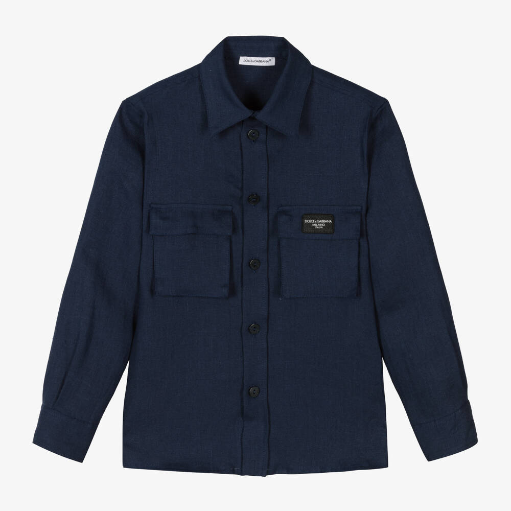 Dolce Gabbana Baby Boys Blouse In Blue 1 main image 1