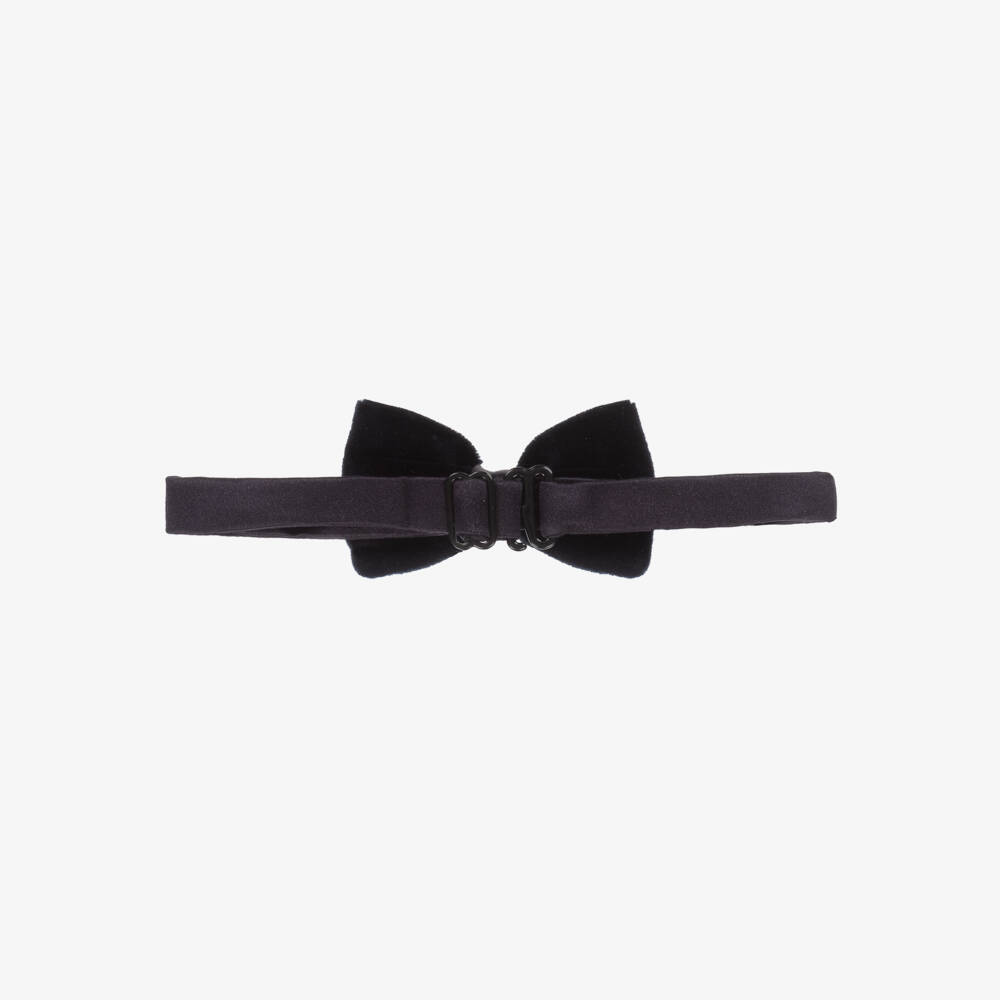 Dolce & Gabbana-Boys Navy Blue Velvet Bow Tie | Childrensalon