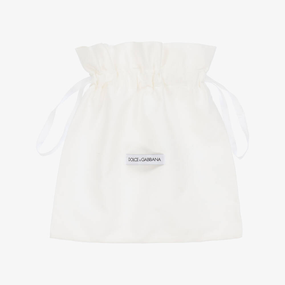 Dolce & Gabbana-حذاء رياضي بشريط لاصق شامواه لون بني للأولاد | Childrensalon