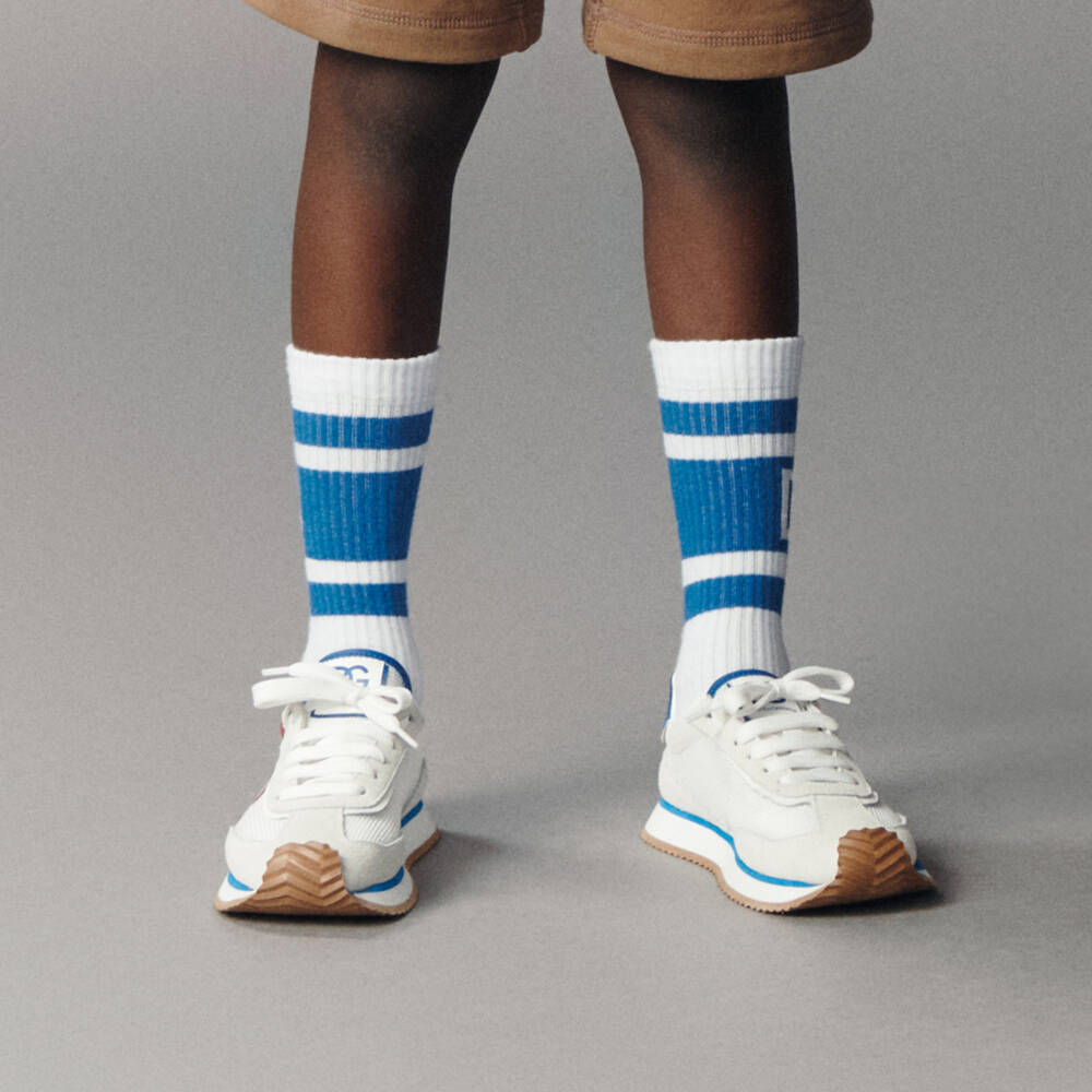 Dolce & Gabbana-Boys White Logo Trainers | Childrensalon