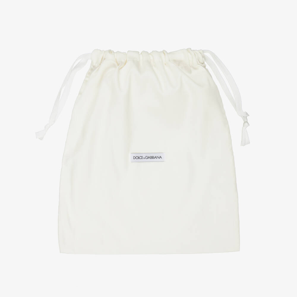 Dolce & Gabbana-Girls Black Athletic Trainers with Diamanté DG Logo | Childrensalon