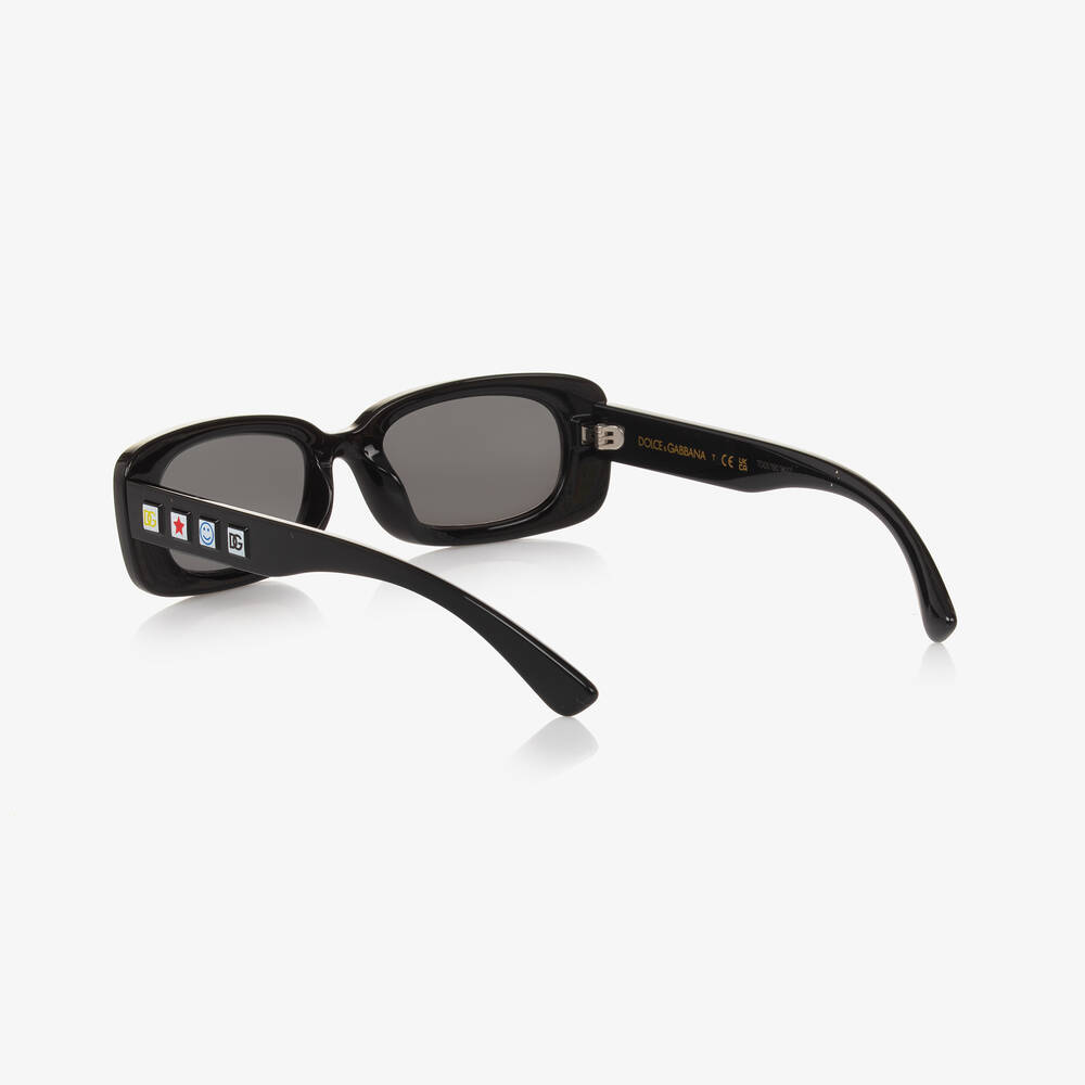 Dolce & Gabbana - Girls Black DG Charms Sunglasses Dolce & Gabbana - Girls Black DG Charms Sunglasses
