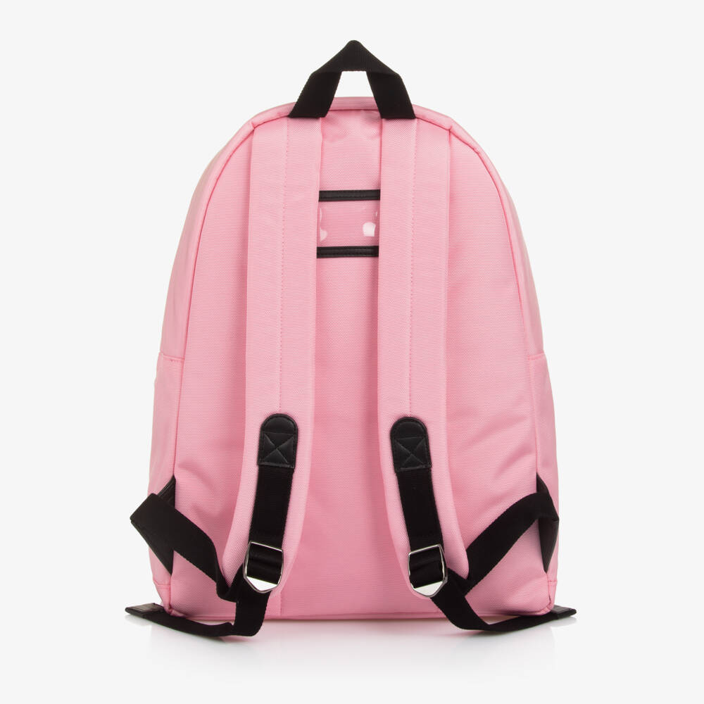 Dolce & Gabbana-Girls Pink Canvas DG Logo Backpack (41cm) | Childrensalon