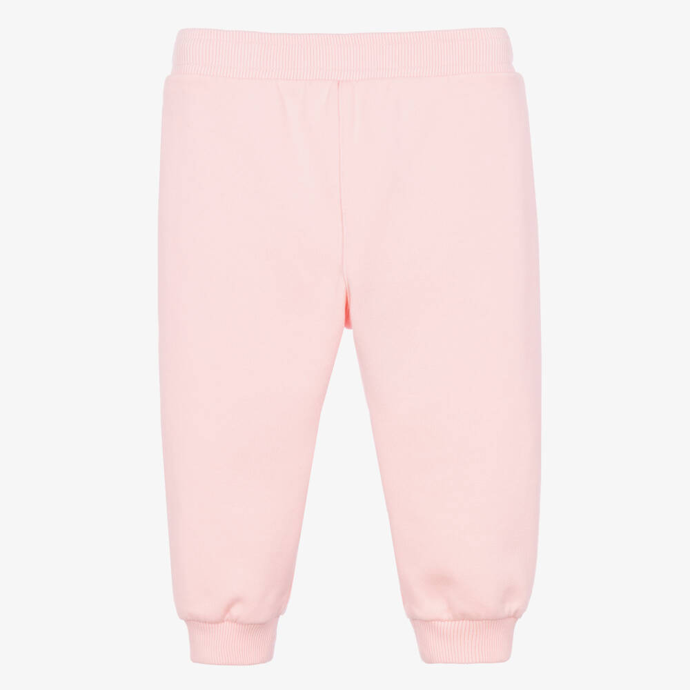 Dolce & Gabbana-Girls Pink Leopard DG Tales Joggers | Childrensalon