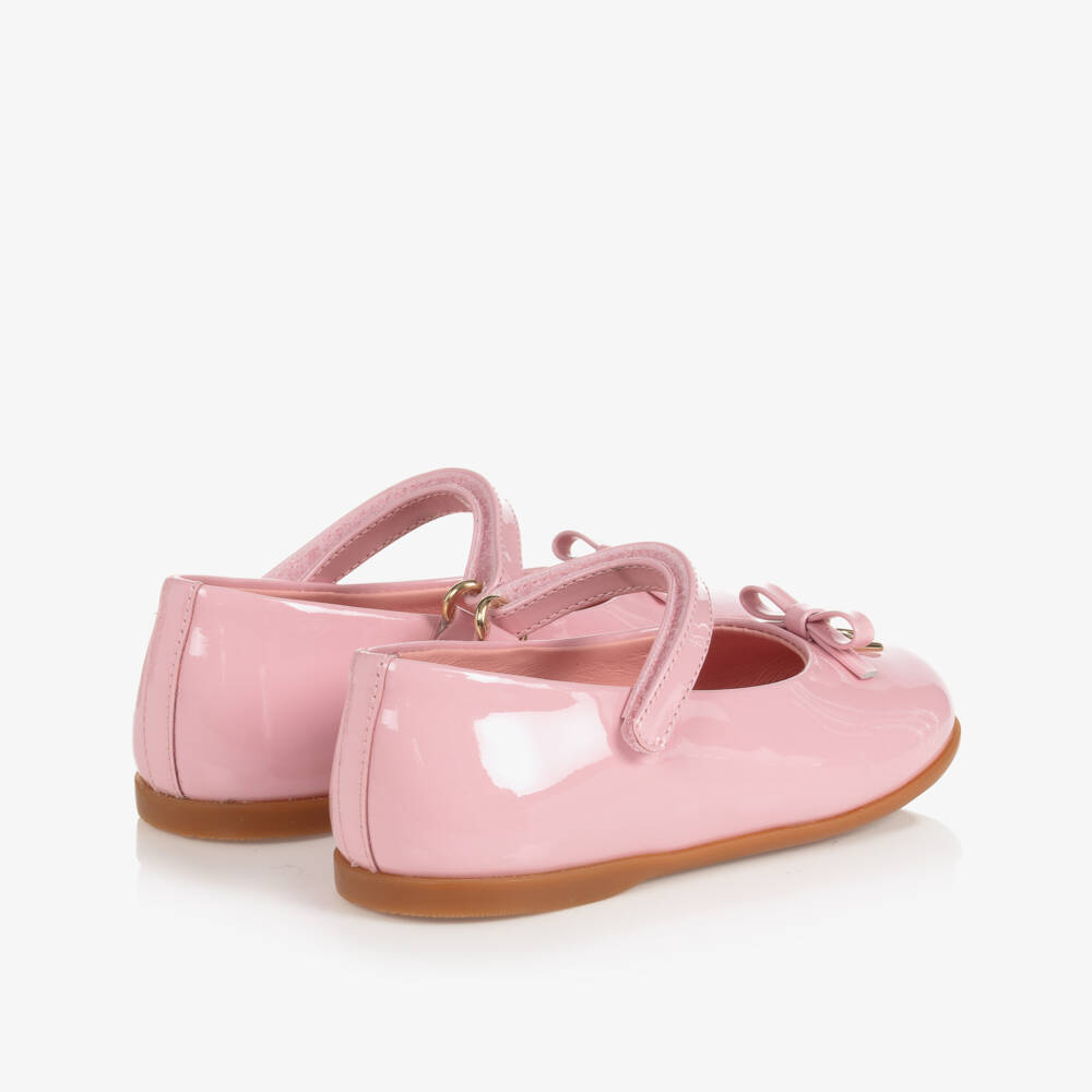 Dolce & Gabbana-حذاء أطفال بناتي جلد لامع لون زهري | Childrensalon