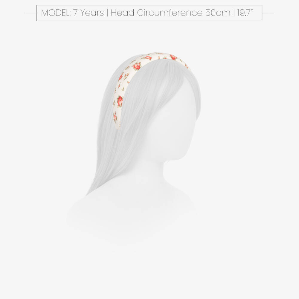 Dolce & Gabbana-طوق شعر قطن لون أبيض للبنات | Childrensalon