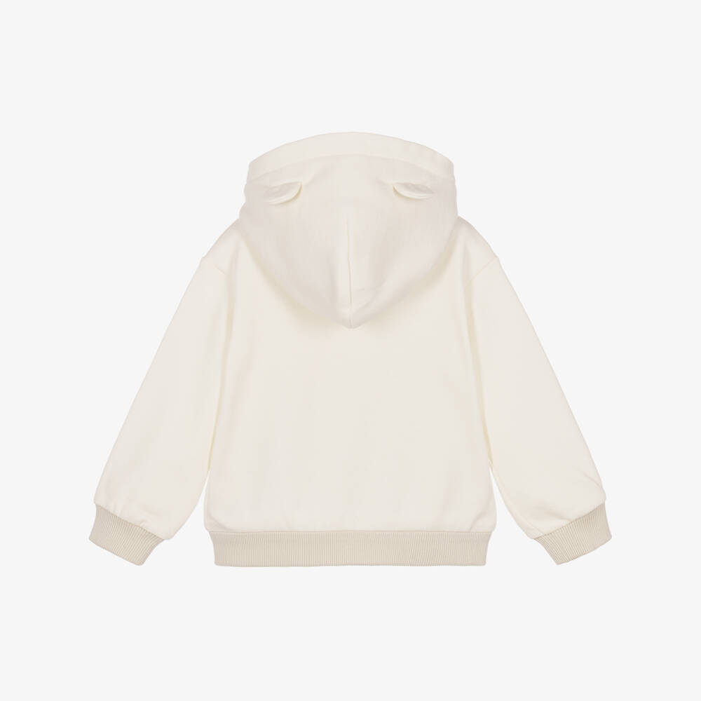 Dolce & Gabbana-Ivory & Beige Leopard Cub Hoodie | Childrensalon