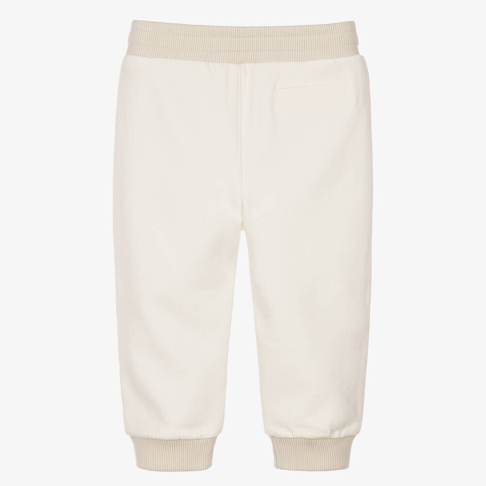 Dolce & Gabbana-Ivory & Beige Leopard Cub Joggers | Childrensalon