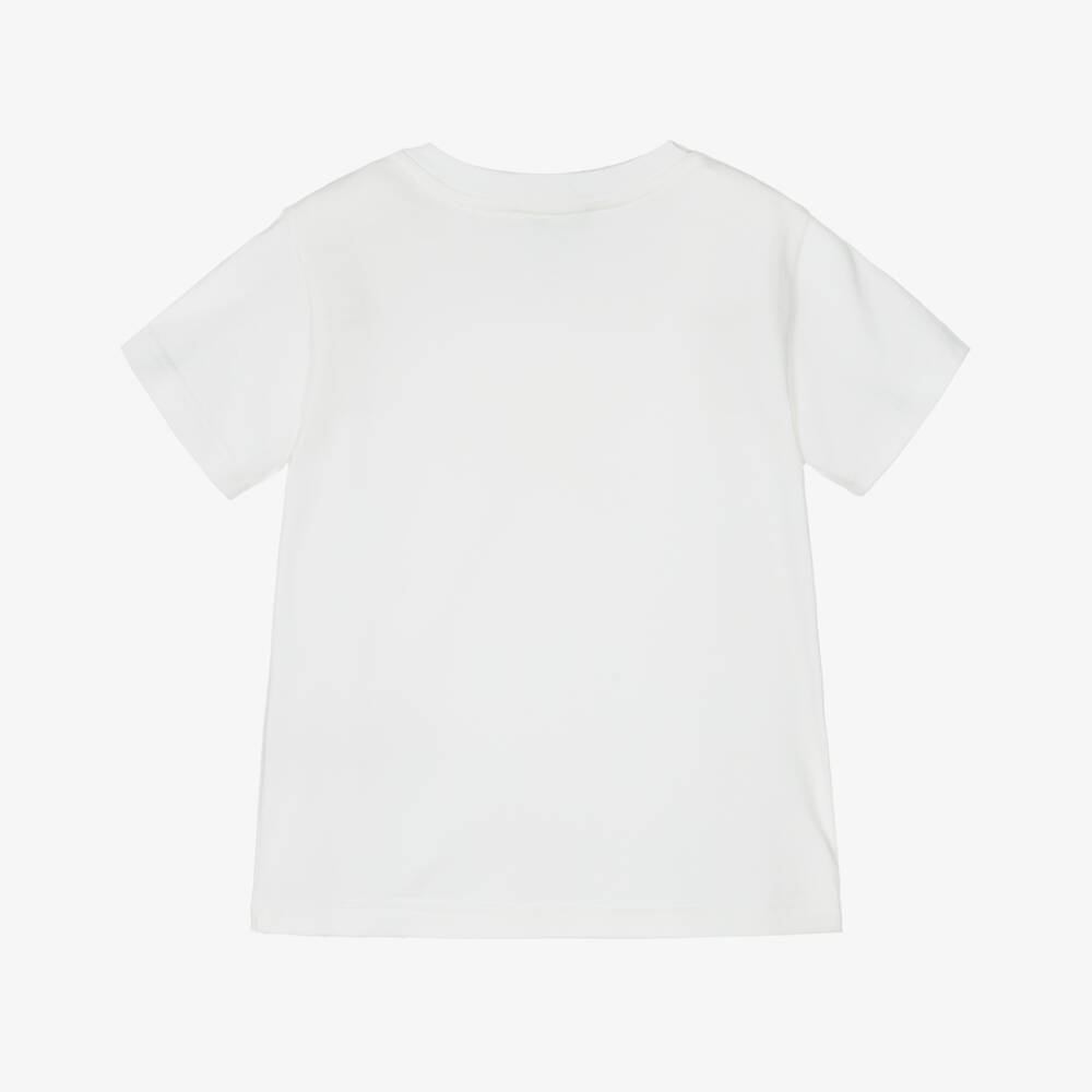 Dolce & Gabbana-Ivory Cotton Jersey T-Shirt | Childrensalon