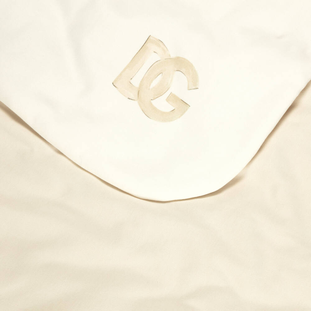 Dolce & Gabbana-Ivory Leopard Cub Padded Blanket (72cm) | Childrensalon