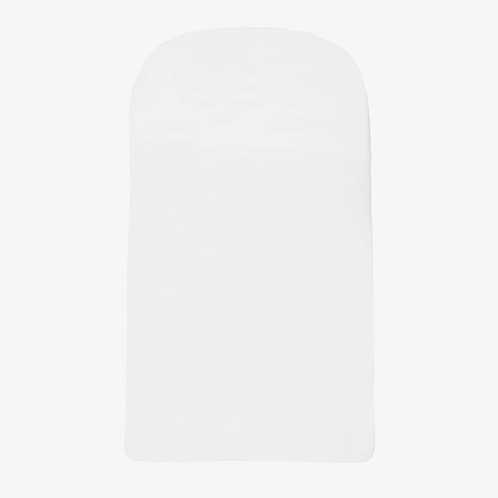 Dolce & Gabbana-Ivory Jersey Baby Nest with Gold Logo Embroidery (78cm) | Childrensalon