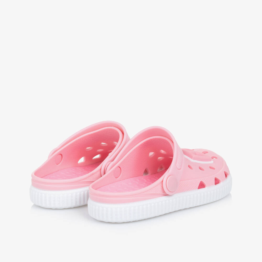Dolce & Gabbana-Pink DG Logo Clog Sandals | Childrensalon